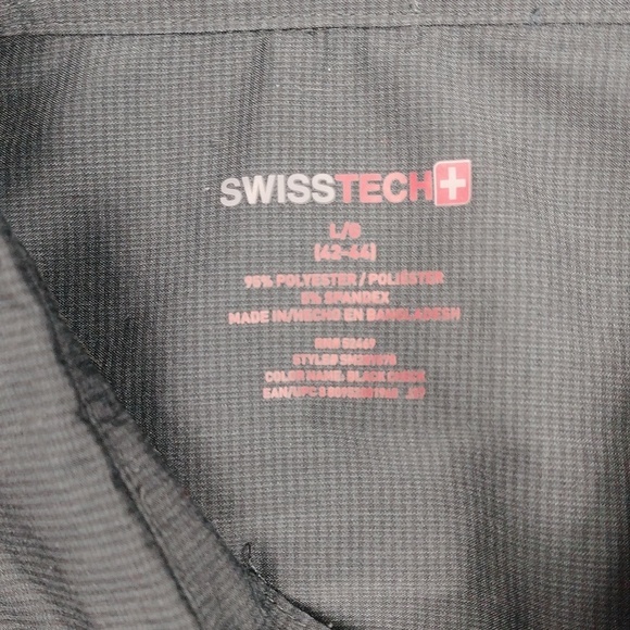Swiss tech men's Long sleeved button down shirt size large - Picture 2 of 13